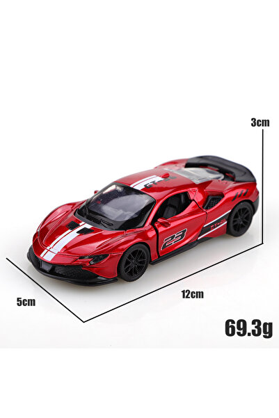 choice2 سيارة سباق SF90 مصنوعة من سبيكة 1.36 مع نظام السحب الخلفي، بألوان حلب...