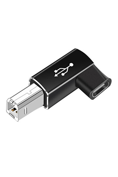 Choice1 محول USB B ذكر إلى Type C أنثى أسود اللون من NNBILI للطابعات والماسحا...