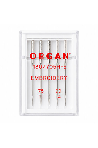 ORGAN Set 5 ace casnice Embroidery 130/705H-E mix 75-90