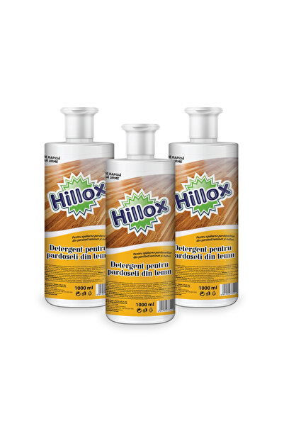 Hillox Set 3 x Detergent pentru pardoseli din lemn 1L