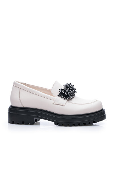 UrbanShoes Pantofi casual damă din piele naturală, Leofex - 035 Crem Box
