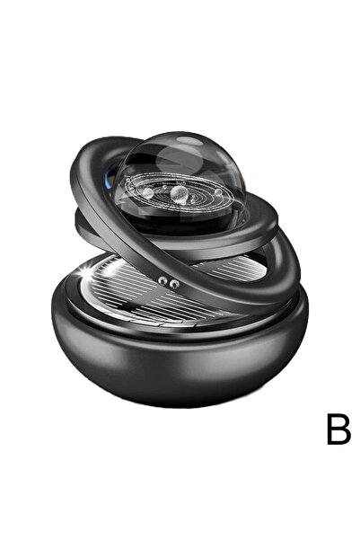 Choice4 معطر جو للسيارة يعمل بالطاقة الشمسية بتصميم كرة كريستالية مزدوجة دوارة