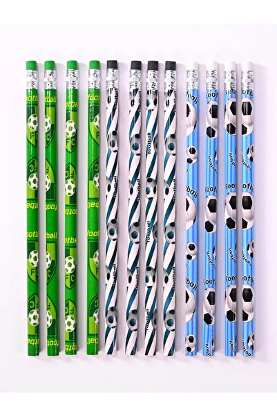 Choice1 12 قلم رصاص خشبي بتصميم كرة القدم والرياضات الأخرى، 12 قلم رصاص بنقوش...