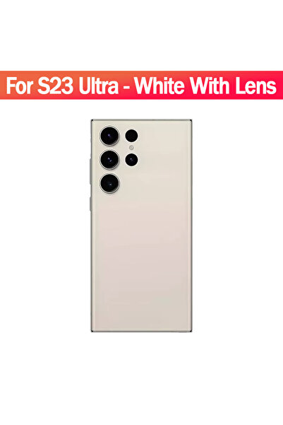 Choice3 For S23Ultra White For S23 Ultra Battery Back Cover Glass Panel Rear ...