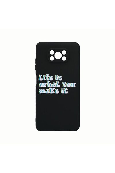 bestcase Husa Silicon, Compatibila Cu Xiaomi Poco X3 / Poco X3 (NFC), Life is...