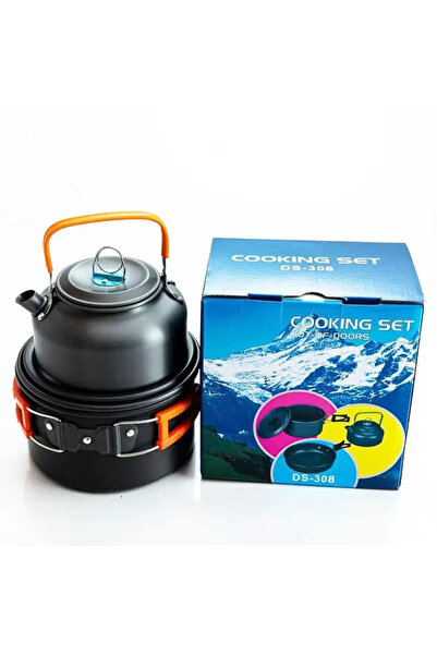 Choice 1SET Camping Cookware Set Aluminum Nonstick Portable Outdoor Tableware...