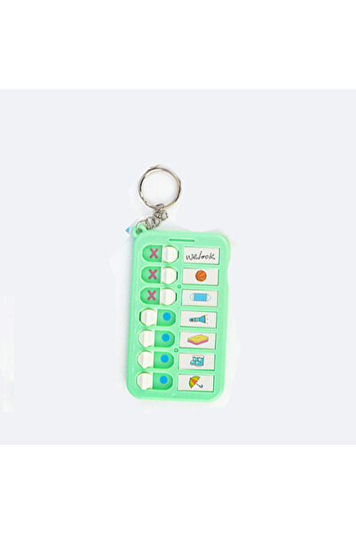 Choice1 Green Kids Self-Discipline Checklist Memo Board Portable Keychain Vis...