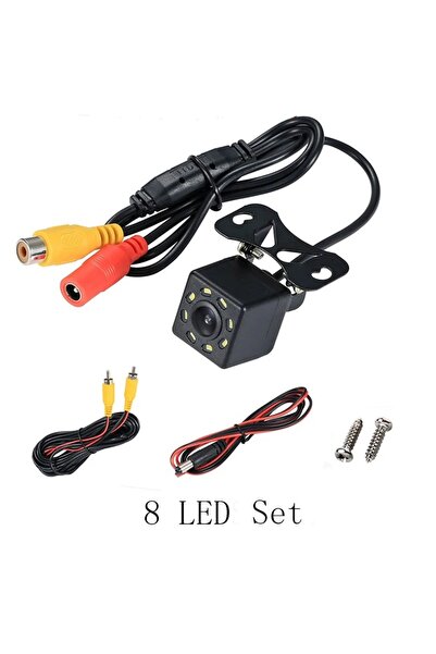 Choice1 مجموعة كاميرا بـ 8 مصابيح LED بزاوية واسعة عالية الدقة للسيارة، كامير...