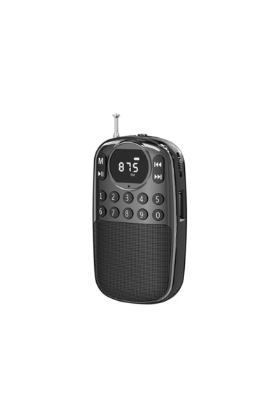 choice2 Black Mini Pocket FM Radio Portable Digital Receiver HD Display Bluet...