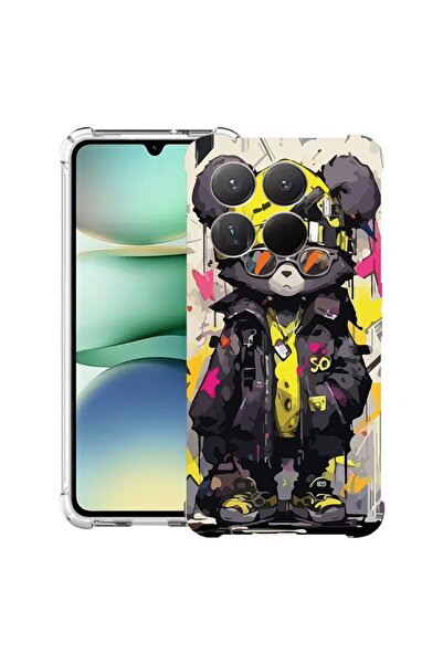 bestcase Противоударен калъф, съвместим с Xiaomi 15T Pro, с дизайн на плюшено...