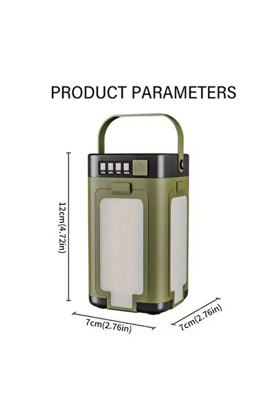 Choice PADJ-4Y001 Outdoor Solar Light Type-C Rechargeable Flashlight Portable...
