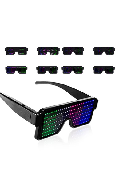 choice2 MULTI LED Glasses Light Up Dynamic Party Favor Glasses Festival Chris...