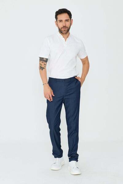White Stone Mornarsko plave muške jogger pantalone