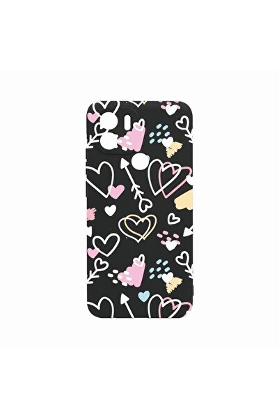 bestcase Θήκη, Συμβατή με Xiaomi Redmi A1 Plus, Σχέδιο με σύμβολα αγάπης, Ανθ...