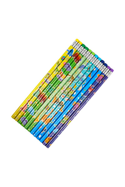 Choice3 12pcs 12pcs/24pcs/36pcs/48pcs little dinosaur element pencils with er...