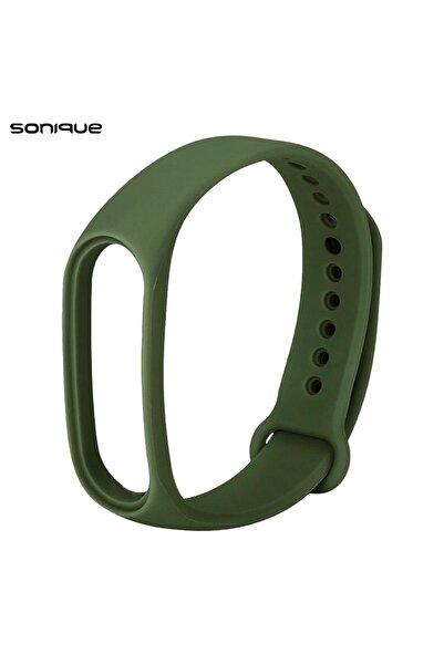 Sonique Λουράκι Σιλικόνης Color για Xiaomi Mi Band 5/6 Χακί