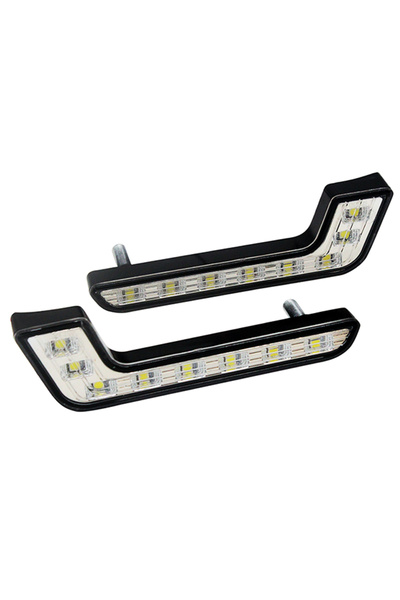 Choice1 Silver 2Pcs/Set Super LED Car DRL Auto Light LED Bright Waterproof Fo...