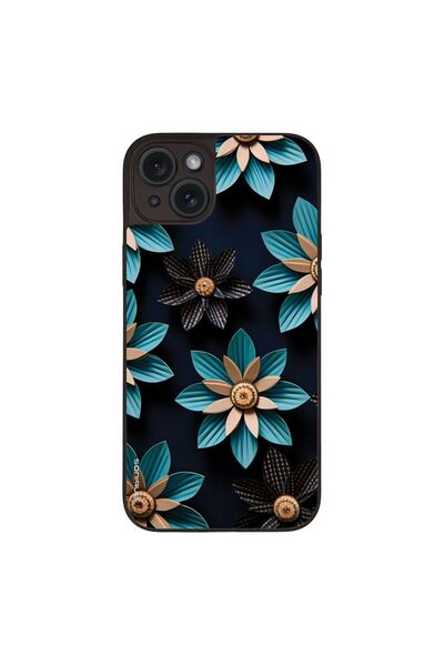 Sonique Θήκη 3D Flower Series για Apple iPhone 15 Plus Γαλάζιο