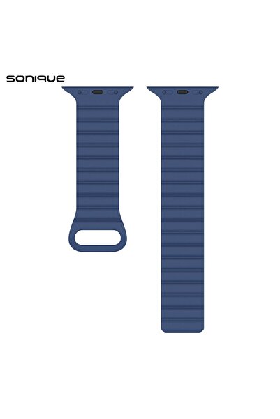 Sonique Λουράκι Σιλικόνης Wavy Magnetic Band για Apple Watch (38/40/41MM) Μπλ...