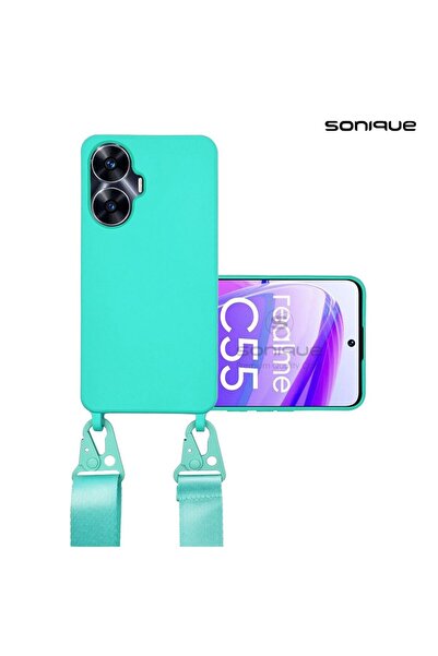 Sonique Θήκη Σιλικόνης με Strap CarryHang Realme C55 Γαλάζιο