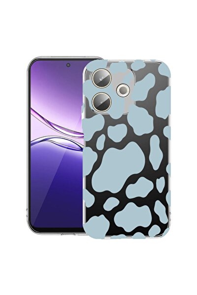bestcase ¬Æ Husa pentru Xiaomi Redmi 13x / Poco M6 4G cu Design Blue Cow, Cle...