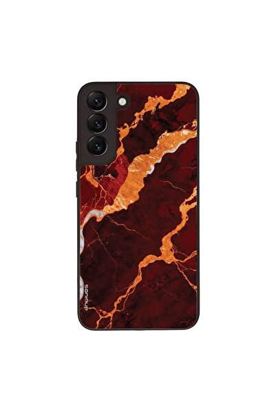 Sonique Θήκη Marble Series για Samsung Galaxy S22 Plus Κόκκινο