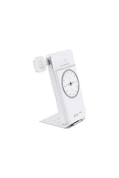 Remax Ασύρματο Power-Bank 5-σε-1 10000mAh 15W RPP-D3 Λευκό