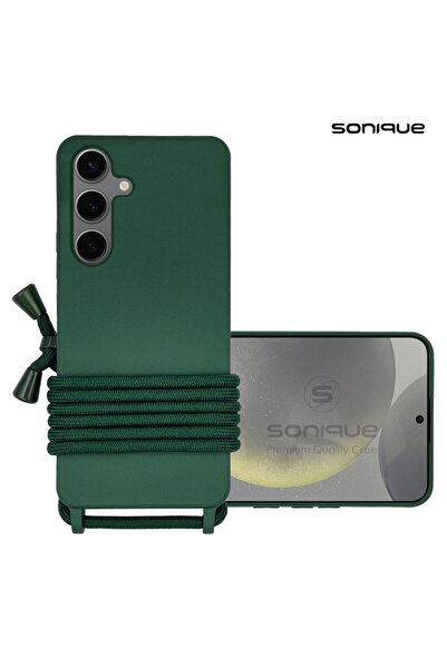 Sonique Θήκη Σιλικόνης με Κορδόνι CarryHang Samsung Galaxy S24 Plus Πράσινο Σ...