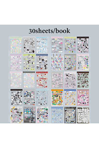 Choice S30904-1 Mr.Paper 30 ورقة/كتاب سلسلة فجوة المطر المتساقط، كتاب ملصقات ...