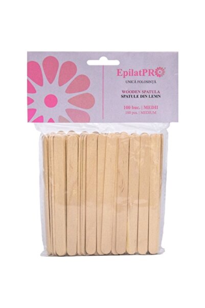 Epilat Pro Medium wooden spatulas set 100pcs - EpilatPRO