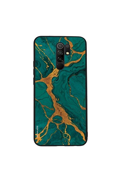 Sonique Θήκη Marble Series για Xiaomi Redmi 9 Πράσινο