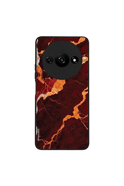 Sonique Θήκη Marble Series για Xiaomi Redmi A3 / Redmi A3x Κόκκινο