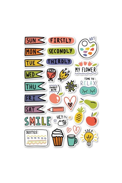 Choice 8sheets 240 Pcs/8 Sheets Planner Mark Label Stickers DIY Graffiti Deca...