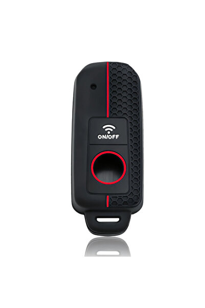 Choice1 Red Line Silicone Motorcycle Remote Smart Key Case cover Fob For Yama...