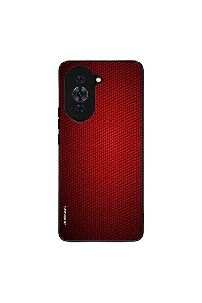 Sonique Θήκη Carbon Series για Huawei Nova 10 Pro Κόκκινο