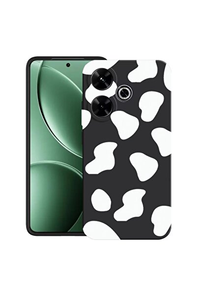 bestcase Θήκη για Xiaomi Redmi 13x με σχέδιο Black Cow, TPU Ματ Εξαιρετικά Λε...