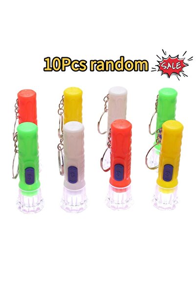 Choice3 10pcs random 1-10pcs Flashlight Mini Plastic Children's Flashlight Sm...