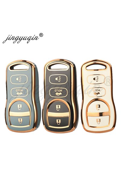 choice2 غطاء مفتاح السيارة من مادة TPU باللون الأسود من jingyuqin لسيارة نيسا...