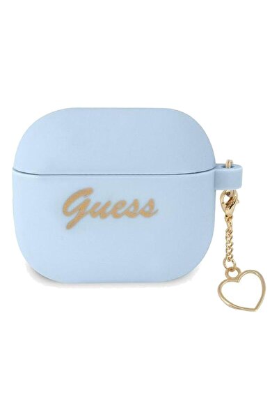Guess Θήκη Σιλικόνης Charm Collection για AirPods 3 Μπλέ