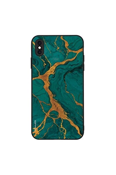 Sonique Θήκη Marble Series για Apple iPhone XS MAX Πράσινο