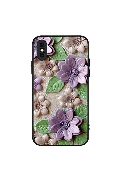 Sonique Θήκη 3D Flower Series για Apple iPhone X / iPhone XS Βιολετί