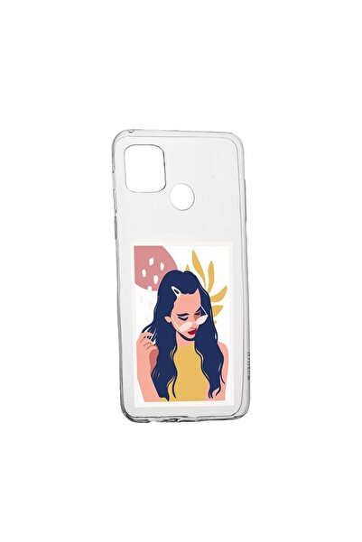 bestcase Husa Silicon Compatibila cu Realme C21, Summer Girl, rezistenta la u...