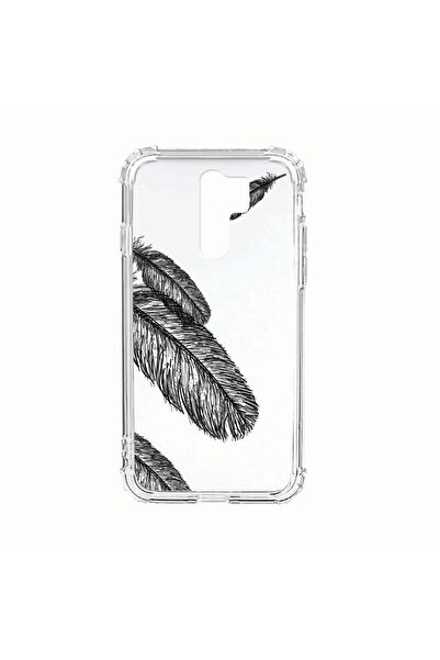 bestcase Husa Anti Shock Silicon Compatibila Cu Xiaomi Redmi 9, Feathers BW, ...