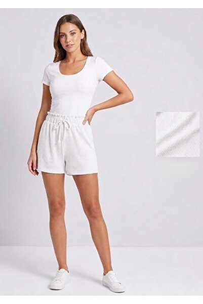 modayaselam Elastic Waist Shorts