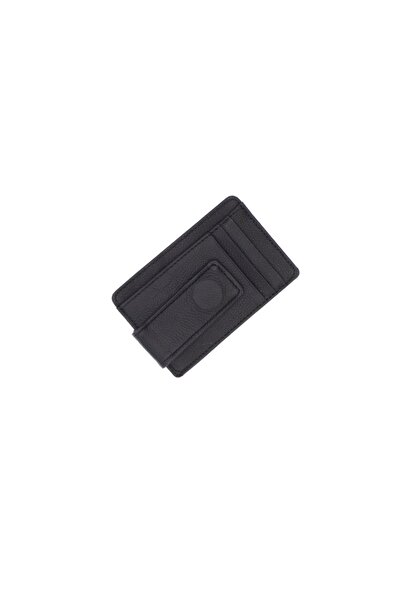 ButicCochet Portcard, din piele naturală, ButicCochet, 12 x 8 cm, Negru - PR1198