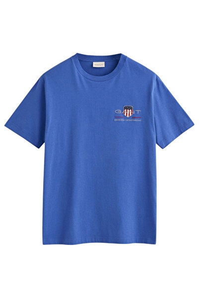 Gant Tricou bărbătesc cu mânecă scurtă: Tricou brodat cu sigla arhivă M