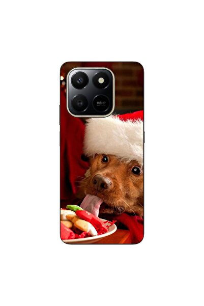 OEM Husa compatibila cu Honor X7d Silicon Gel Tpu Model Craciun Dog Eating Co...