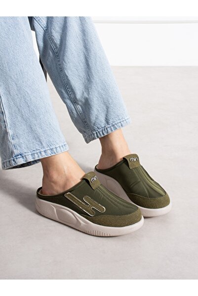 ALEMDAR AYAKKABI Legi̇no Green Women's Slippers