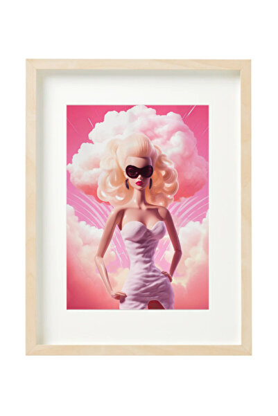 Boomah Accessories Barbie Wall Art, Preppy Pink Room Decor Poster with Frame ...