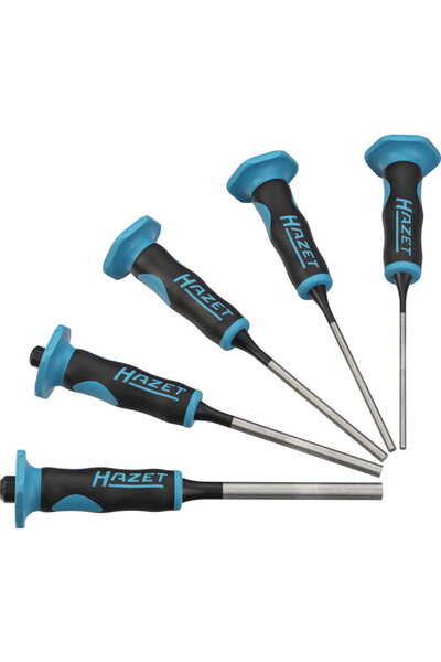 HAZET pin punch set 751LHS/5, long (blue/black, 5 pieces)